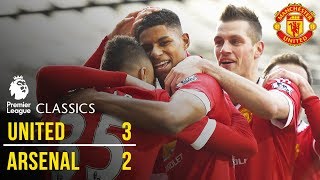 Manchester United 32 Arsenal 1516  Premier League Classics  Manchester United [upl. by Rica]