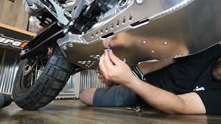 How to install the Enduro Engineering Skidplate 241323 on KTM 890 [upl. by Ahsatniuq917]