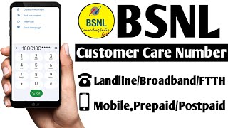 Bsnl Customer Care Number  Landline  Broadband  FTTH  AirFiber  Mobile  Prepaid  Postpaid [upl. by Elaynad]