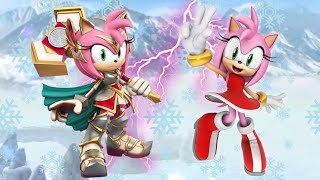 SonicDash   Amy paladin Vs Amy  Gameplay Walktrought [upl. by Locke]