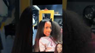 Hairstylists Reacts To 750 Kids Silk Press naturalhair reaction haircare hairstylist hair [upl. by Llertnov760]