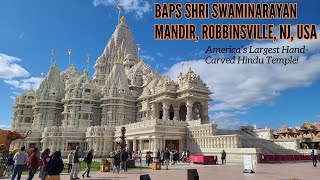 AMERICAS LARGEST HINDU TEMPLE Visiting the Akshardham Mahamandir in Robbinsville New Jersey  2023 [upl. by Felic]