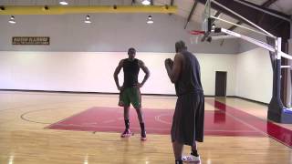 Hakeem Olajuwon Master of the Post Game  with Stoudimire Part 2 [upl. by Adialeda]