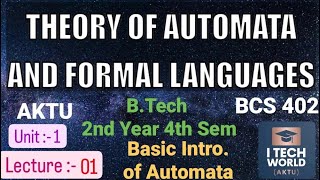 Theory of Automata and Formal Languages  TAFL L01 BCS402 Introduction BTech AKTU 2nd Year CSIT [upl. by Britney909]