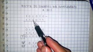 resta de binarios con Complemento a Dos  Explicación rápida [upl. by Deden]