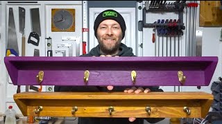 Making Rustic Coat Racks with Shelves Pallet Wood Project [upl. by Notlim]