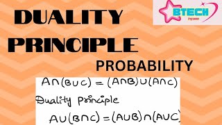 Duality Principle Probability probability education [upl. by Ihcalam]