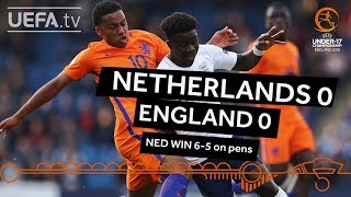 U17 semifinal highlights England v Netherlands [upl. by Ateuqram]