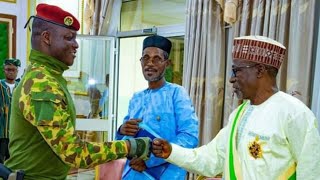 Burkina Faso  Le Cap Ibrahim Traoré reçoit le Colonel Issaka Labo Bouché du Niger [upl. by Sontich]