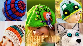 Handmade Crochet CapsCozy Stitches Crochet Caps DIYTrendy crochet cap designs 2024Crochet Beanie [upl. by Dibrin762]