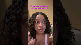 Check out the mini twist tutorial to get longlasting twists that survive workouts naturalhair [upl. by Lirrehs365]