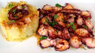 PULPO AL AJILLO  Recetas de Cocina [upl. by Peisch43]