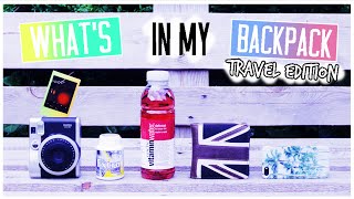 Whats In My Backpack • Travel Edition ☀ [upl. by Sears]