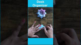 DIY Paper Desk Organizer  Easy Paper Craft diy papercrafts shortsvideo paperart craft [upl. by Mose]