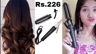 NOVA HAIR CURLER NHC471B REVIEW  DEMOAFFORDABLE HAIR TOOL UNDER Rs250Curler from Flipkart [upl. by Star831]