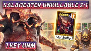 SALADEATER 1Key UNM Clan Boss  MaShalled Unkillable 21  Raid Shadow Legends [upl. by Naols]