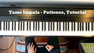 How to Play Patience by Tame Impala Piano Intro Tutorial [upl. by Daub550]