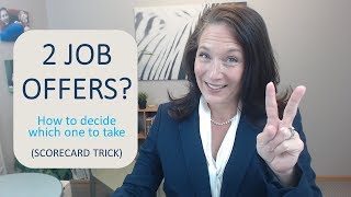 2 Job offers How to decide Scorecard trick [upl. by Trinee881]