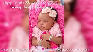 Happy 3rd month birthday to you Adedire by Ewatomilola Akewi ytshorts youtubeshort akewi [upl. by Aix628]