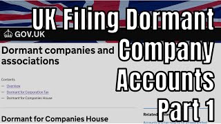 How to file your companys dormant account statement on UK Companies House  step by step guide [upl. by Aldric]