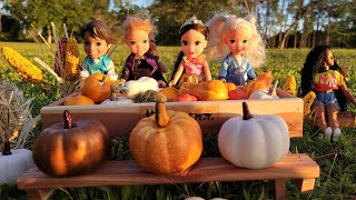 Fall festival 2022  Elsa amp Anna toddlers amp friends  Barbie  contest  pumpkins [upl. by Yatnoed]