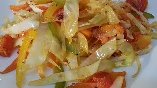 Jamaican Stir Fry Cabbage Recipes  Recipes By Chef Ricardo [upl. by Eerbua]