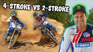 Factory YZ250F VS YZ250 Two Stroke [upl. by Dihsar242]