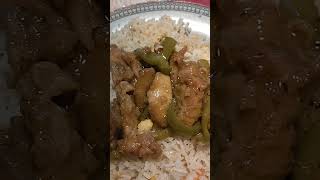 Restaurant Style Chicken Chilli with Egg Fried Rice lalaskitchen youtubeshorts food [upl. by Mccarthy]