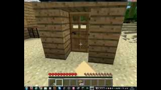 wie Craftet man ein hebel und eine Tür in Minecraft [upl. by Einnahc]