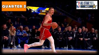 2024 NBA AllStar Game  East vs West  Quarter 2 Full Highlights [upl. by Neelyam]