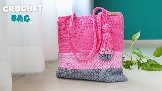 How to add zipper to a crochet bag bagmakingtutorial crochetbag [upl. by Atrebor]