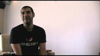 gen16com Daniel Kaplan interview Minecraft  Gamelab 2011 [upl. by Cattan487]