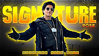 Shahrukh Khan  Signature Pose Edit  Levitating X Woh Ladki Jo  Srk Status  Shahrukh Khan Edit [upl. by Nadnarb993]