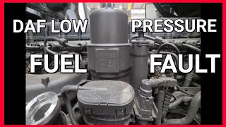 DAF CF LOW PRESSURE FUEL FAULT Its Easy If You Do It Smart [upl. by Adnylg840]