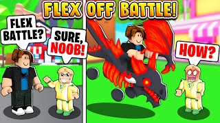 FLEX OFF BATTLE NOOB vs SPOILED RICH KID in ADOPT ME Roblox Adopt Me [upl. by Anana]