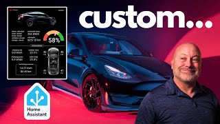 Custom Tesla Home Assistant Dashboard Card [upl. by Mayrim]