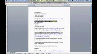 How to Write a Business Letter [upl. by Rapsac]