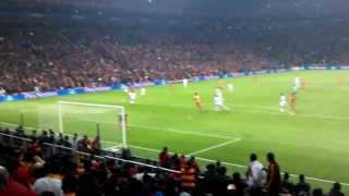 CL GalatasarayReal Madrid Drogba Legend goal Tribün Çekimi Stadium Live [upl. by Thorwald661]