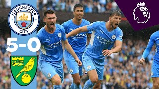 HIGHLIGHTS  CITY 50 NORWICH  Grealish Laporte Sterling Mahrez [upl. by Everick]