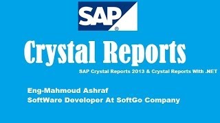 4Unit2Formatting  Crystal Reports كورس [upl. by Idalia]