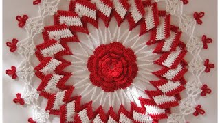 Wow 🫶Adorable 👌 crochet thalposh doily 👌mandala 👌Lokricha Thalirumal 👌puja thali 👌 [upl. by Meensat]