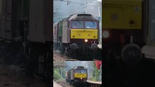 Class 47 47772 and LNER Class B1 61306 Mayflower northbound at Hatfield Peverel Station [upl. by Maddox]