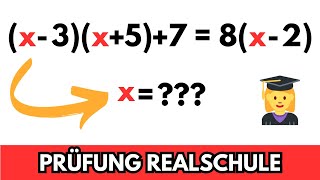 SCHAFFST DU diese Mathe Aufgabe aus der Abschlussprüfung der Realschule 🤔📝Aufgabe zu Gleichungen [upl. by Odlabu]