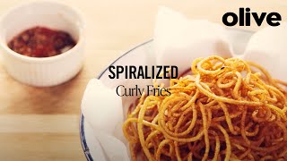 How to make spiralized curly fries [upl. by Lorac542]