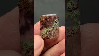 Scenic Moss Agate Cabochon 205x16x3mm High Quality 12 ct [upl. by Ezechiel]