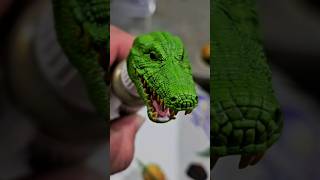 Crocodile Smile 3dprinting handpainted animals crocodile swamp mythiclegions savagecrucible [upl. by Ardiedal]