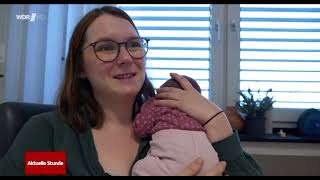 Unser Neujahrsbaby 2024 Lina Sophie in der aktuellen Stunde des WDR [upl. by Dorr]