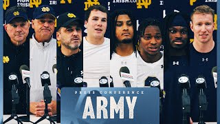 Army  PostPractice Press Conference 111924  Notre Dame Football [upl. by Hoo]