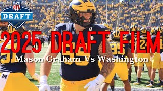 2025 Draft Film Michigan DL Mason Graham Vs Washington2023 [upl. by Adon]