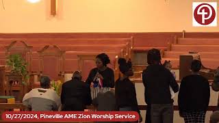 10272024 Pineville AME Zion Worship Service [upl. by Ahtamat542]